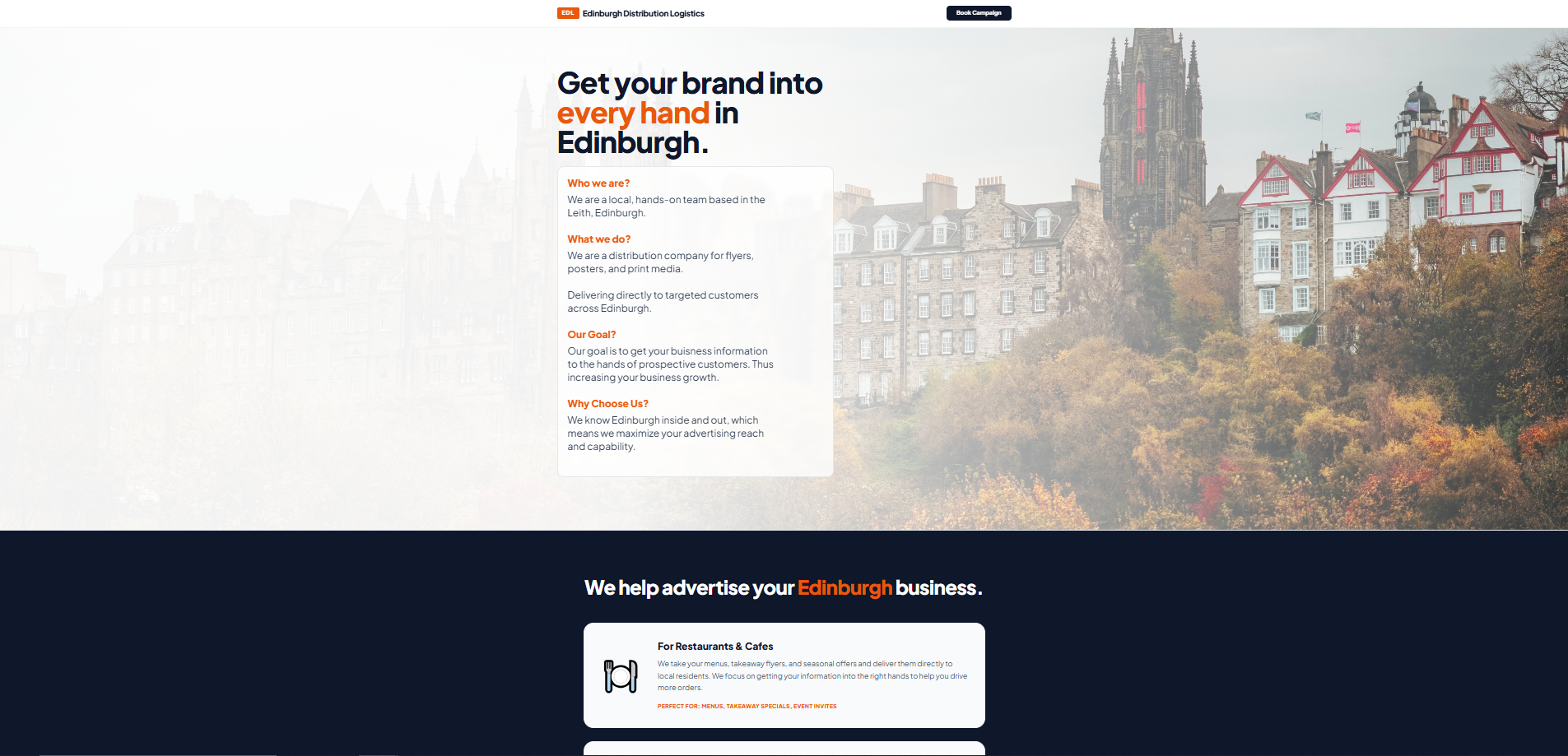 Edinburgh Distribution Logistics Preview